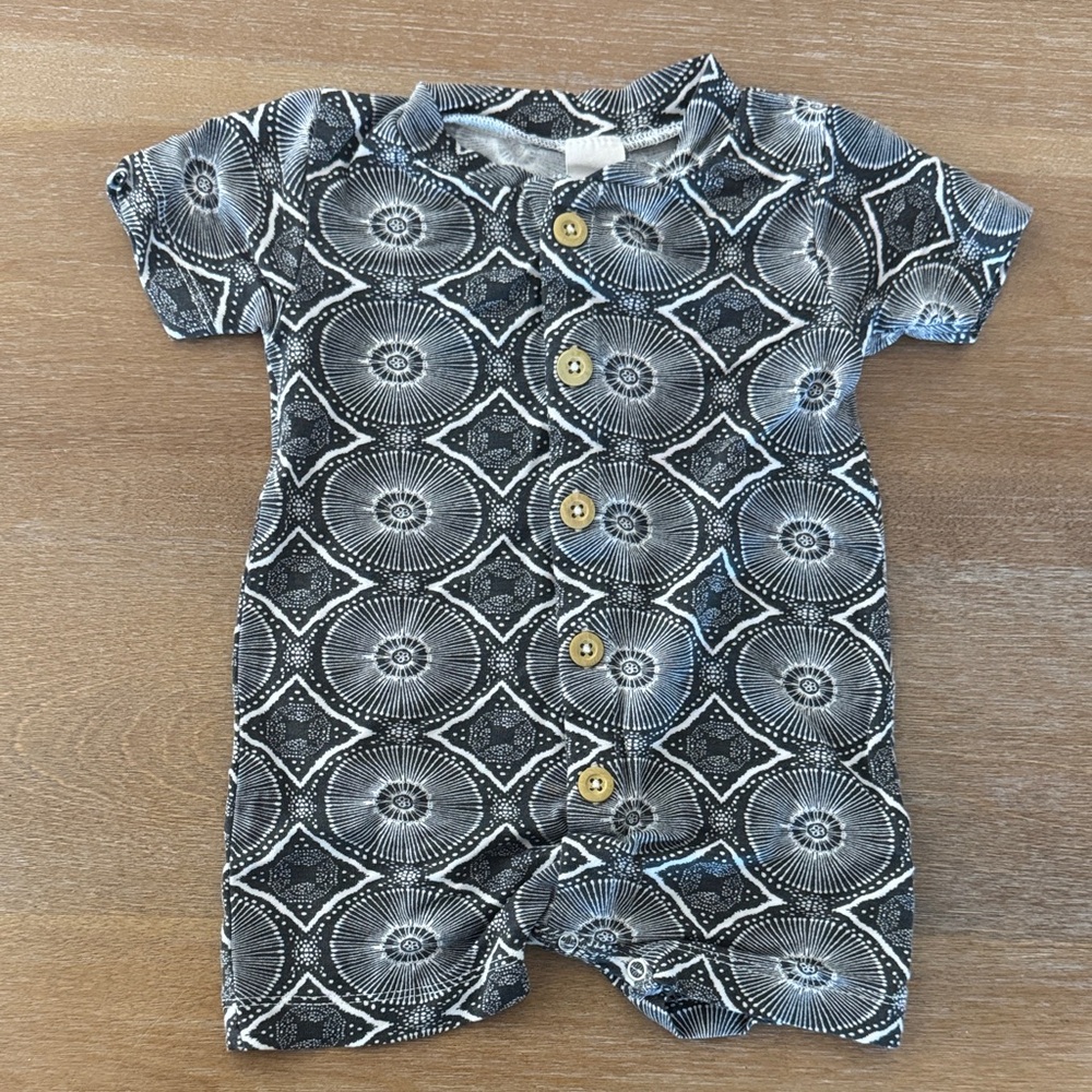 Kate Quinn black batik romper